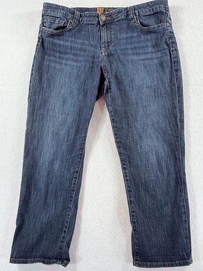 K Kut from Kloth Kim Kardashian Straight Leg Cropped Jeans 14